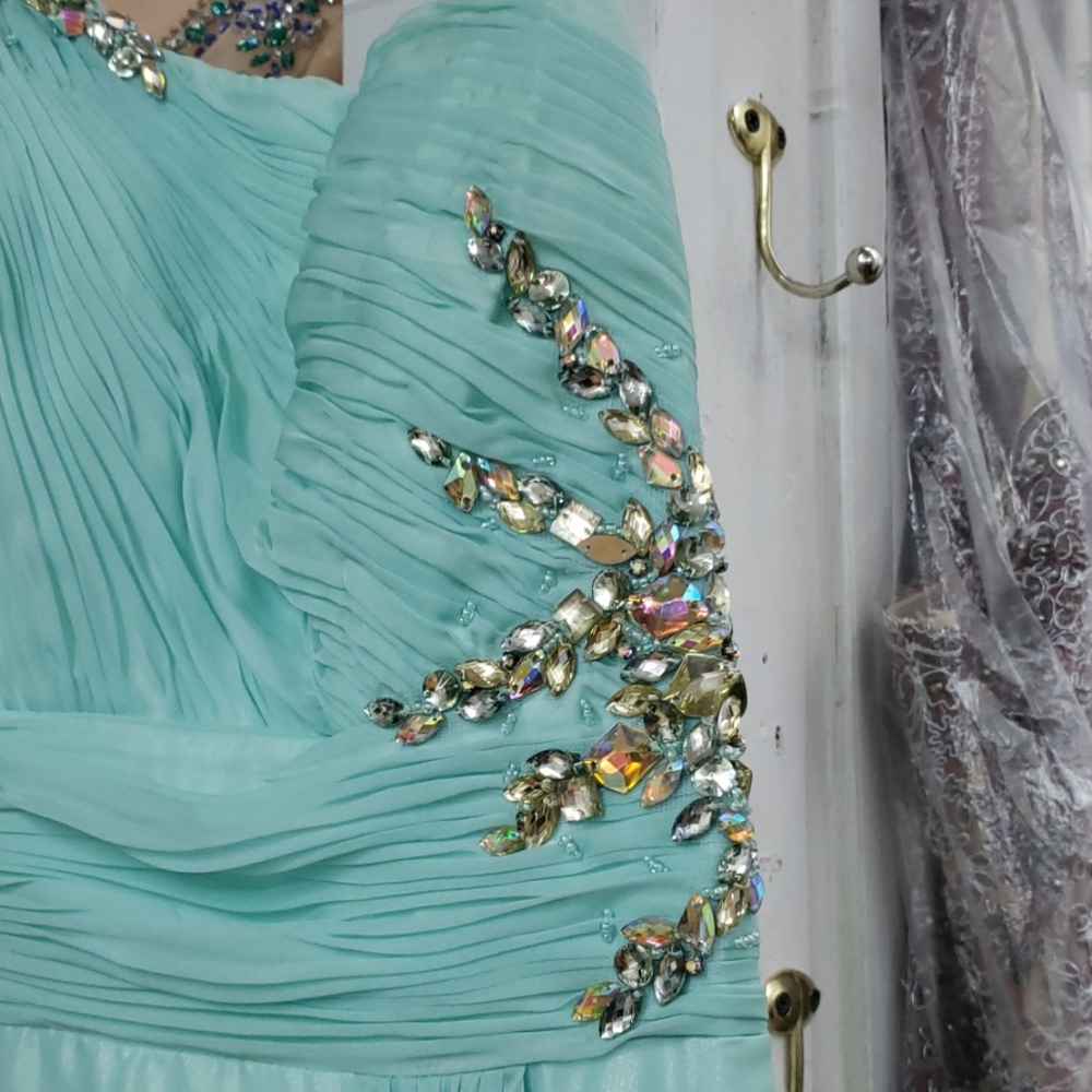 Mint Size12 One Shoulder With Open Back New Split - image 2